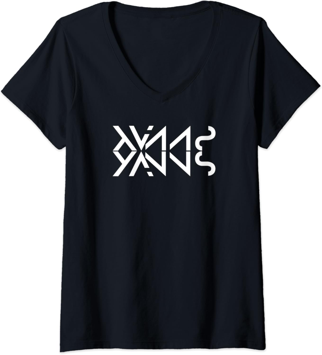 Femme Yanns Logo TShirt avec Col en V Amazon.fr Mode